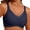 Navy Blue, variant on Womens Wireless Bras V Mesh Comfortable Bralette Supportive Tshirt Bra No Underwire Seamless Push Up