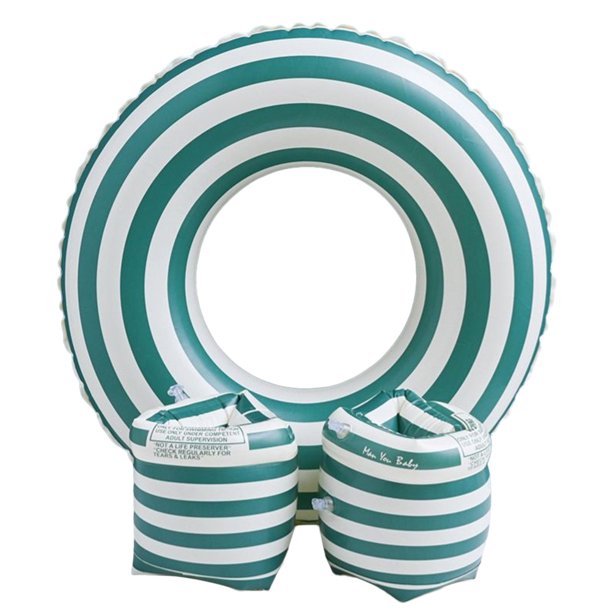 FLhrweasw Aro Salvavidas PVC Liso para Suave Unisex Reutilizable para Fiesta en La Playa (raya 70 Cm)