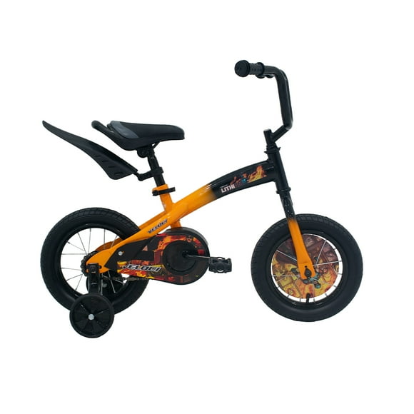 Bicicleta Veloci Lithium Rodada 12 Naranja Infantil