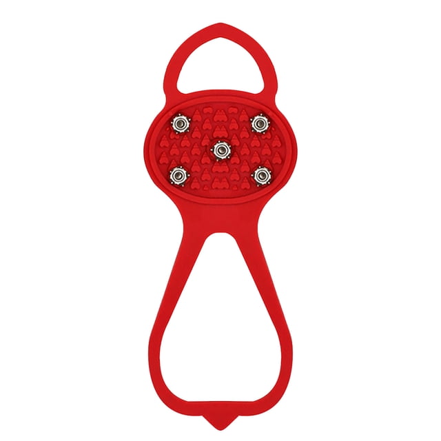 Xihbxyly Puños para Hielo, Tacos Antideslizantes para Calzado, Crampones para Escalada, Equipo de Invierno para Actividades Al Aire Libre, Senderismo, Pesca En Hielo, Running, Fáciles de Usar, Resist