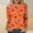 A654 Multicolor, variant on Women's Fall Thanksgiving Tops Long Sleeve Crew Neck Shirts Halloween Pullover Blouse Casual Loose Fit Autumn Leaf Pumpkin Bat Graphic Festive T-Shirt