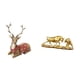 thumbnail image 5 of Escultura Majestuosa De Ciervo Y Toro, Adorno Moderno De Mesa De Granja, Figura De Alce Y Vaca, Estatua De Animal Feng Shui Para Sala De Estar, Oficina, Dormitorio, Decoración De Escritorio, 5 of 8