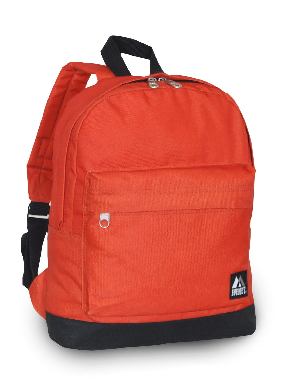 Everest Backpack Book Bag Back to School Junior Rust Orange/Black