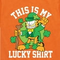 thumbnail image 3 of Garfield - This Is My Lucky Shirt - Toddler And Youth Short Sleeve Graphic T-Shirt, 3 of 5