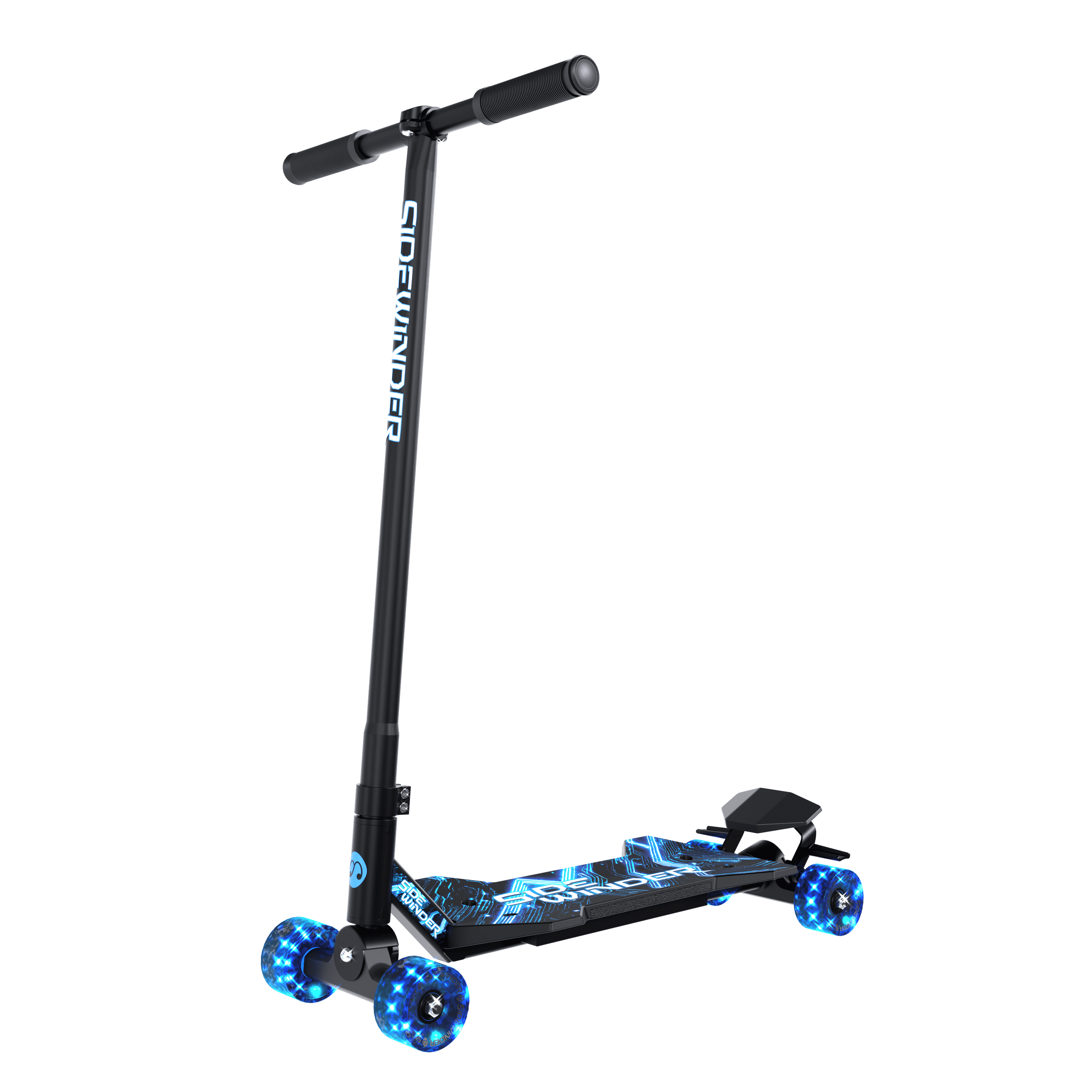 MELO Sidewinder Kids Carving Scooter with 70mm LED Wheels, Ages 5+