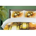 thumbnail image 4 of Ambesonne Orient Duvet Cover Sets, Old Fashioned Urban, 2-Queen, Pale Coffee, 4 of 7