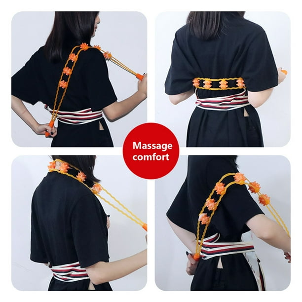 Hand-held Rolling Massager Pull Back Strip Full Body Dredge Meridian Health Tool