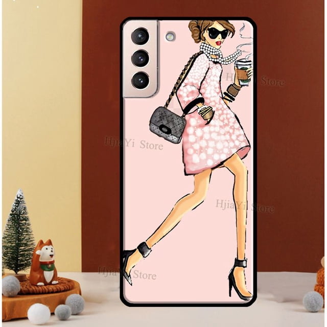 Funda de princesa para Samsung Galaxy S20 FE S8 S9 S10 Plus Note 10 Note 20 S22 S21 Ultra, color café qiuyongming unisex