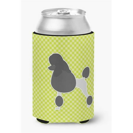 

Poodle Checkerboard Green Can or Bottle Hugger