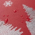 thumbnail image 4 of Serafina Home Winter Holiday Christmas Kitchen Mat, Cushioned Anti-Fatigue Comfort Floor Mat, 17" x 28", Red Reindeer Glitter Design, 4 of 4