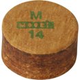 thumbnail image 1 of Moori 14mm Layered Pigskin Performance Billiards Pool Cue Stick Tip (Medium), 1 of 1