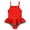 Red, variant on Girls Swimsuit One Piece Swimwear Spaghetti Straps Bathing Suit 2026 Summer Cute Swim Suit Size 4-7