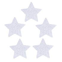 OUNONA  Silver Glitter Star Confetti Perfect for Wedding Decorations 100Pcs