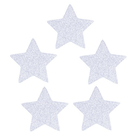 OUNONA  Silver Glitter Star Confetti Perfect for Wedding Decorations 100Pcs
