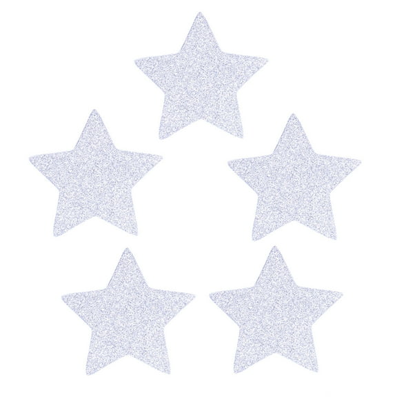 Homemaxs 100pcs Glitter Star Confetti No Shed Glitter Hard Paper for Baby Shower Wedding Birthday Party Decoration(Silver)