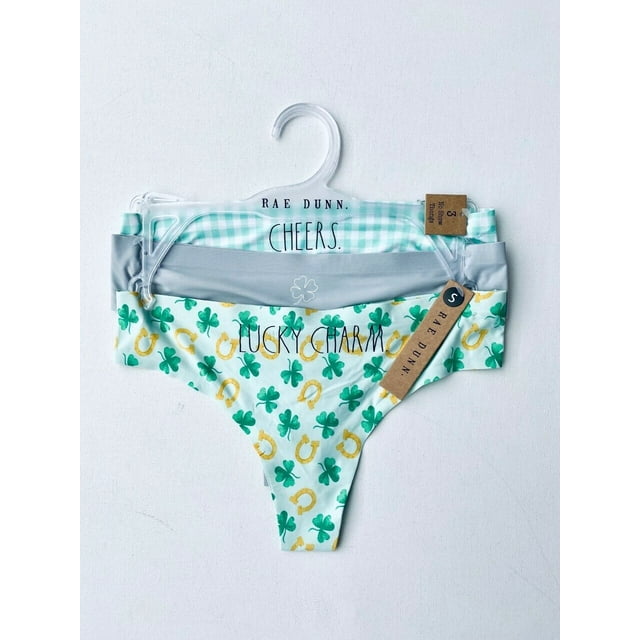 Rae Dunn Ensemble de 3 Culottes String Invisibles Cheer Lucky Charms ( S )