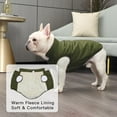 thumbnail image 4 of 2 Layers Fleece Lined Warm Dog Jacket for Puppy Winter Cold Weather,Soft Windproof Small Dog Coat 1Pack, 4 of 9