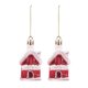 thumbnail image 3 of Simple Design House Pendant For Christmas Celebration Office Decoration 2Pcs, 3 of 5