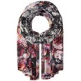 thumbnail image 1 of Echo Design Bed of Roses Oblong Black Scarves, 1 of 1