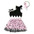 thumbnail image 6 of Penkiiy Toddler Baby Girl One Shoulder Crop Tank Top Tutu Skirt Headband 3Pcs Summer Outfits Set 3 Years Pink, 6 of 8