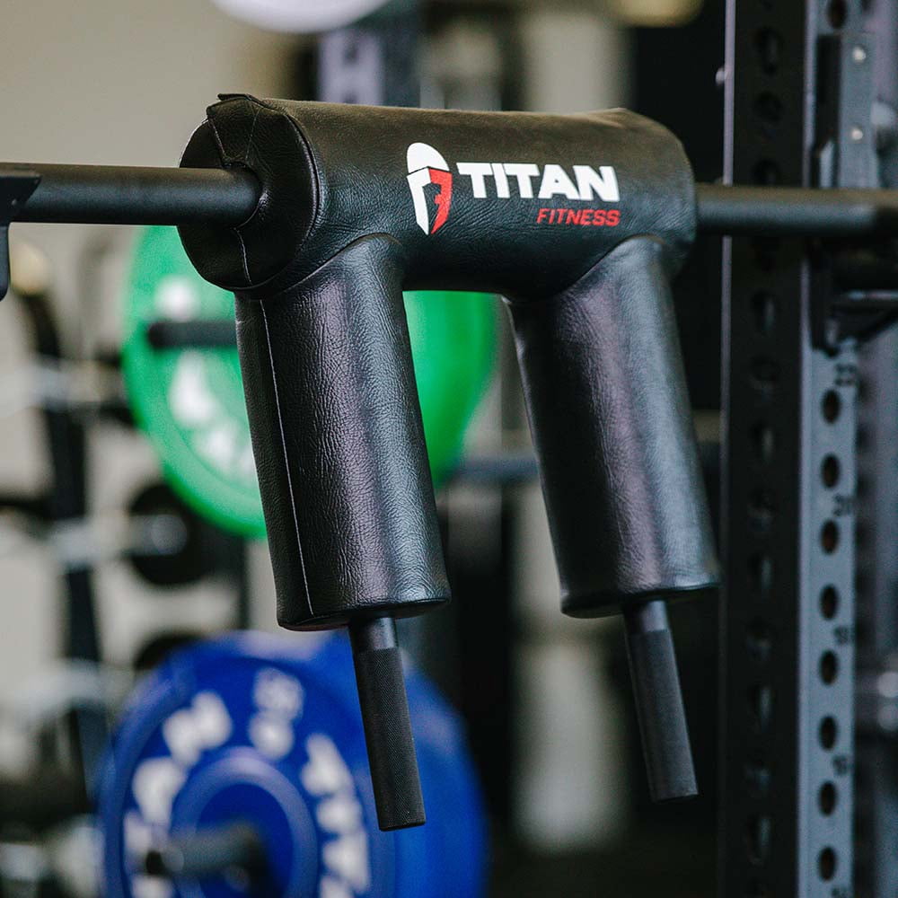 Titan Fitness USA Made TITAN Series Safety Squat Bar, Shoulder and Arm Pads