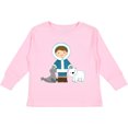 thumbnail image 3 of Inktastic Eskimo Boy Cute Alaska Boys Long Sleeve Toddler T-Shirt, 3 of 5