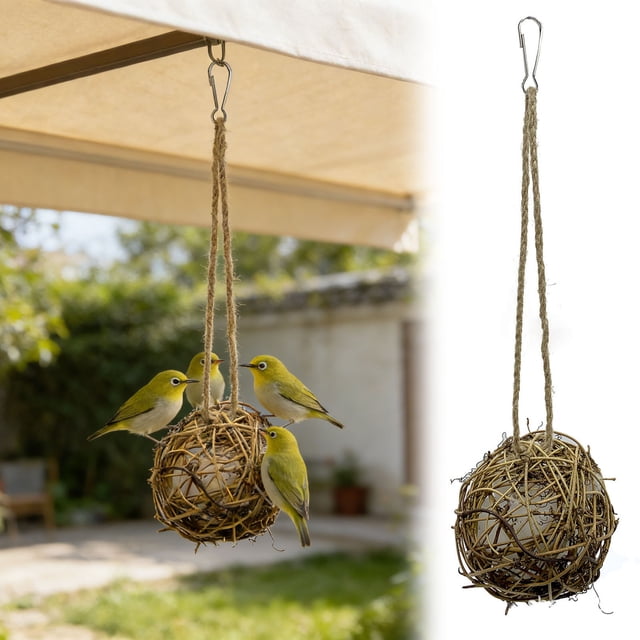 Creatine Natural Nesting Parrot With For Foraging And Mental Stimulation Interactive Bird Enrichment Activity