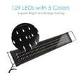 thumbnail image 4 of AquaBasik 129 Multi-Color LED Aquarium Light Extendable Full Spectrum Lamp for 30" to 41" Fish Tank, 4 of 10