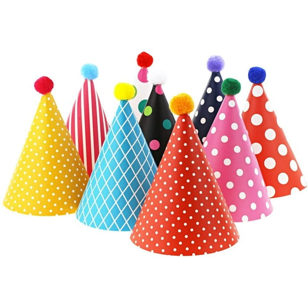 Kids Birthday Party Hats, Assorted 
