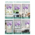 thumbnail image 5 of Purple Morocco Tie Up Curtains for Windows 63 Inch Length Balloon Curtains Kitchen Adjustable Balloon Window Shade Rustic Country Smear Street Mottled Art Tie Up Bathroom Curtain Window 42"x63", 5 of 6