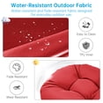 thumbnail image 6 of Millsilo Outdoor Rocking Chair Cushion 44" x 19" x 4", Summer Patio High Back Rocker Cushion, Water-Resistant, UV Fade-Resistant, Non-Slip Bottom, Red, 6 of 8