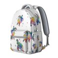 thumbnail image 2 of Tropical Sea Turtle Backpack with Coral Reef and Ocean Sun Design, Cute and Lightweight for School, 2 of 6