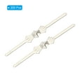 thumbnail image 3 of Uxcell 25mm/1" Length Chandelier Connector Clip Chandelier Bowtie Pin Silver 200 Pack, 3 of 6