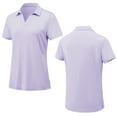 thumbnail image 5 of Tyhengta Women's Golf Polo Shirts Collared V Neck Short Sleeve UPF 50+ Quick Dry Tennis Shirt Dry Fit Moisture Wicking Purple XXL, 5 of 7