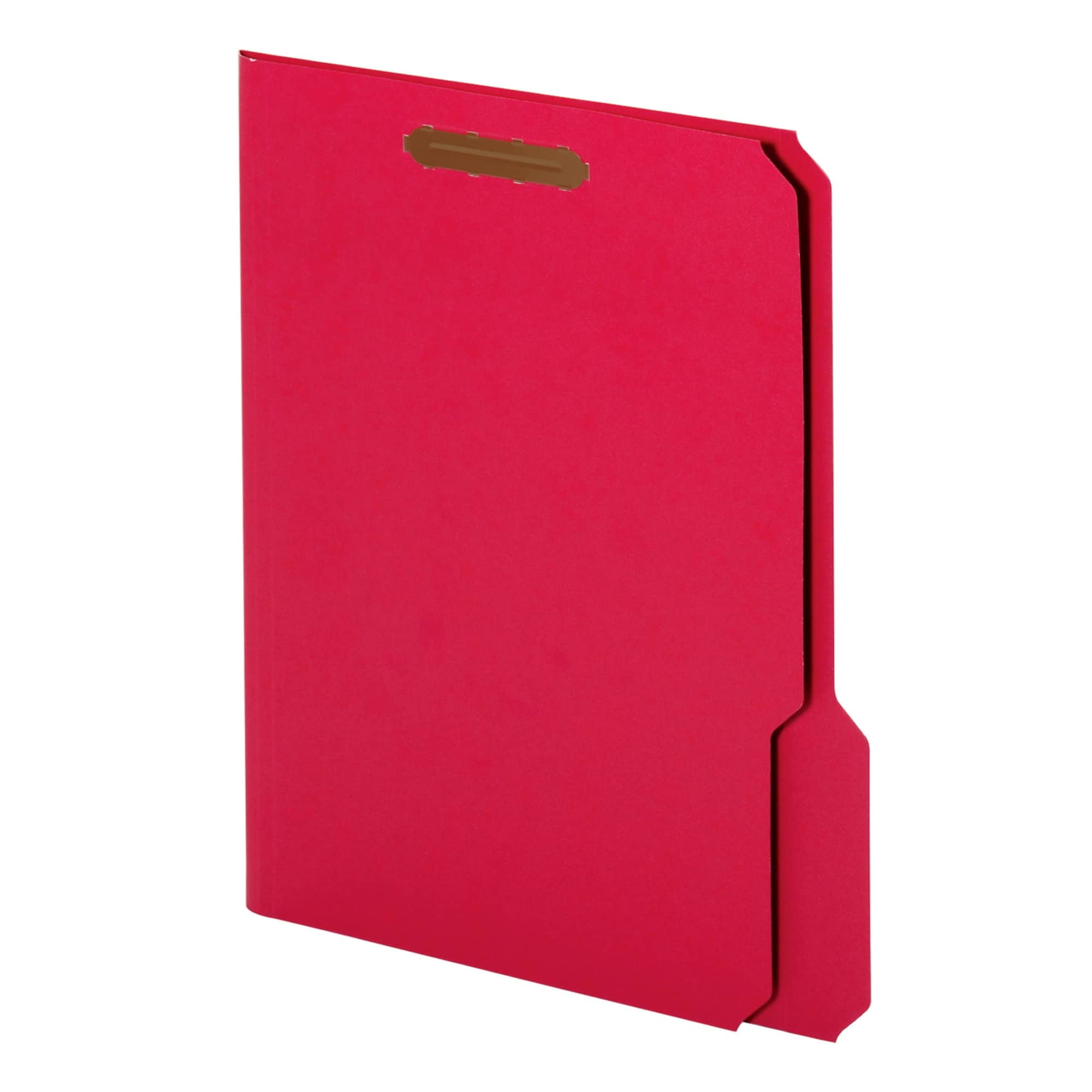 Office Depot Color Fastener File Folders, Letter Size, Red, Pack Of 50, OD22740