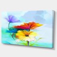 thumbnail image 2 of Impression sur Toile Florale Aquarelle de Printemps - Grande Impression, 2 of 4
