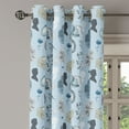thumbnail image 3 of Ambesonne Vintage Grommet Curtain, Nostalgic Artwork of Couple, 50"x63", Soft Blue and Grey, 3 of 5