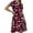 Multicolor-03, variant on Ugoldhm Girl's Summer Boho Dresses Casual Pleated Tea-Length Crew Neck A-Line Short Sleeve Dress 4-14 Years