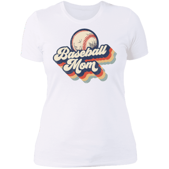 Baseball Mom Ladies' Boyfriend T-Shirt