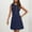 Navy, variant on BLTIBY 2025 Womens Casual Button Dress Summer Round Neck Solid Color Sleeveless Dress Fashion Loose Tunic Work Dresses Black L