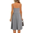 thumbnail image 2 of Casual Dresses for Women Sleeveless Cotton Summer Beach Dress A Line Spaghetti Strap Sundresses with Pockets, 2 of 7