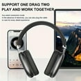 thumbnail image 3 of Wireless Bluetooth Headphones 5.1,40 Hrs Playtime Wireless Over-Ear Headphones,4 Mics ENC Noise Cancelling for Clear Calls, Lightweight Headset with Deep Bass Comfort fit for Travel Work, 3 of 6