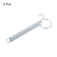 thumbnail image 3 of Unique Bargains 4.5' Cage Door Hook, 2Pcs Stainless Steel Finger Ring Elastic Spring Wire Latch Hook, Silver, 3 of 6