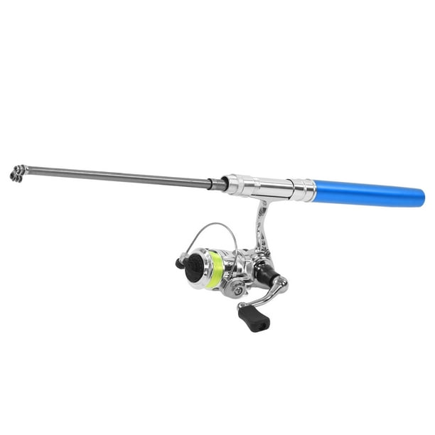 Caña De Pescar De Bolsillo Con Rueda De Carrete, Mini Pluma Respetuosa Con El Medio Ambiente Combos De Caña De Pescar Y Carrete Para Pesca En Río Para Pesca En Roca Para Pesca ANGGREK Otros Deportes