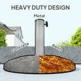thumbnail image 4 of Outsunny 19" Patio Umbrella Base, 26 lbs Concrete Heavy Duty Patio Umbrella Holder for 1.5"/1.9" Umbrella Poles, Bronze, 4 of 9