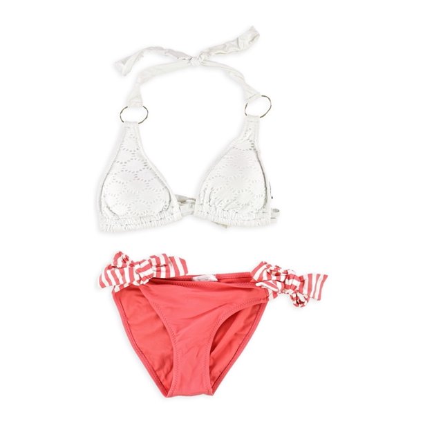 Jessica Simpson - Jessica Simpson Womens Lace Ring Side 2 Piece Bikini ...