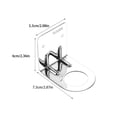 thumbnail image 2 of Wosthever Soporte desinfectante de manos de pared de acero inoxidable Premium, duradero y fácil de instalar, 2 uds. Accesorios de baño luz brillante, 2 of 6