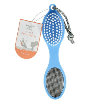 Equate Beauty 4-in-1 Foot Wand, Exfoliating Foot Brush, for Cleansing & Softening, 1 Count