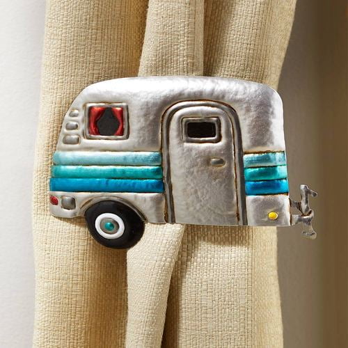 Retro Camper Decor AccentsSet of 2 Curtain TieBacksCamper