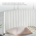 thumbnail image 5 of Modway Rebecca Performance Velvet Twin Headboard in White, 5 of 10